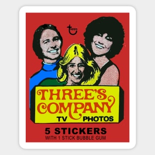 Three's Company Stickers 70s Sticker